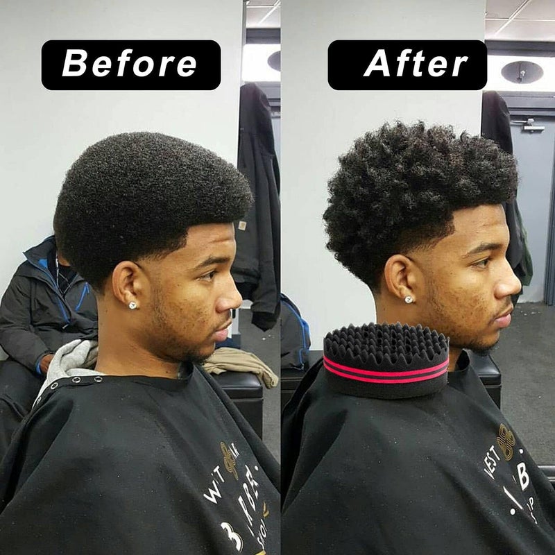 Supaze Magic Twist Sponge for Dreadlocks, Afro Coils, and Curls - Two Sides with Big and Small Holes, Foam Wave Brush for Men, Women, Boys, and Girls with Long or Short Hair by Hair Sponge (1 Piece) - Image 4