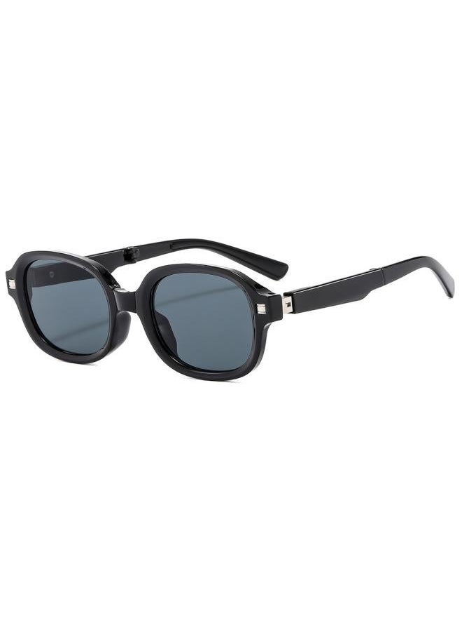 NIBEMINENT New Adult Sunglasses Small Frame Folding Anti-uv Polarized Personalized 