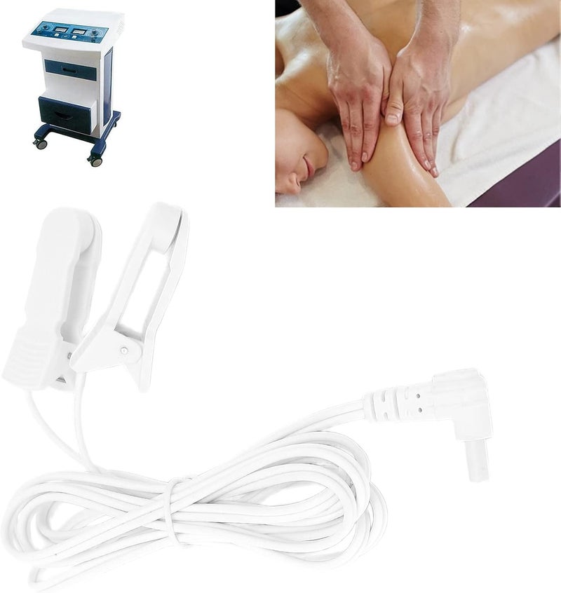 cheekyglo Electrode Ear Clip, 3.9ft Wire Length TENS Ear Clip Promote Easy Operate for TENS Machines for Digital Therapy Machines - Image 2