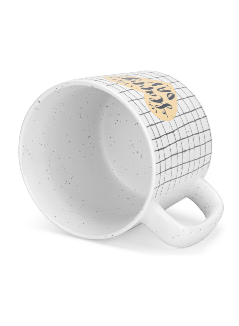Fissman 2-Piece Mugs 490ml Happy Day Checked New Bone China - Image 5