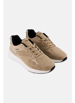 Algspar Men Lace Up Casual Shoes, Dark Beige  - Image 1