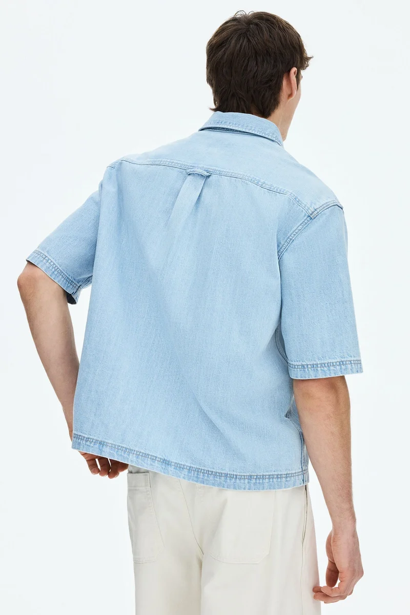 H&M  Relaxed Fit Denim shirt for Men | Best Price UAE