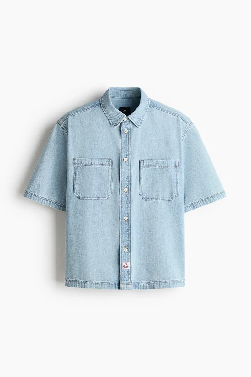H&M  Relaxed Fit Denim shirt for Men | Best Price UAE