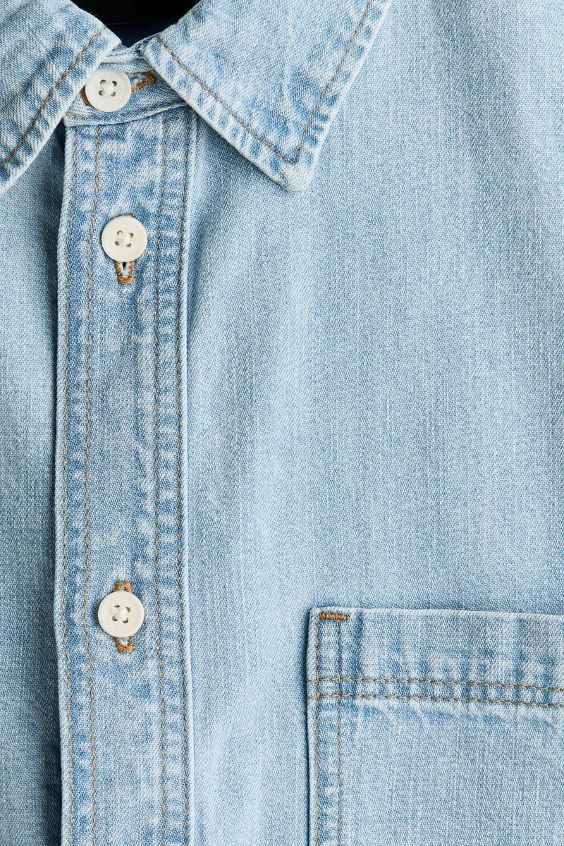 H&M  Relaxed Fit Denim shirt for Men | Best Price UAE