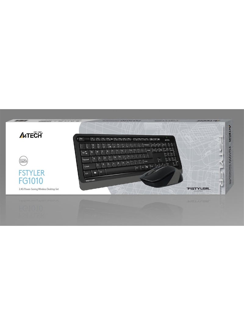 A4TECH A4 Tech FG1010 2.4g Gray Q Fn-Mm Klv+Optical Mouse 