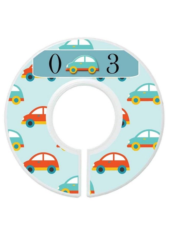 Mumsy Goose - Baby Boy Clothes Dividers Nursery Closet Dividers Cars And Trucks - Image 1