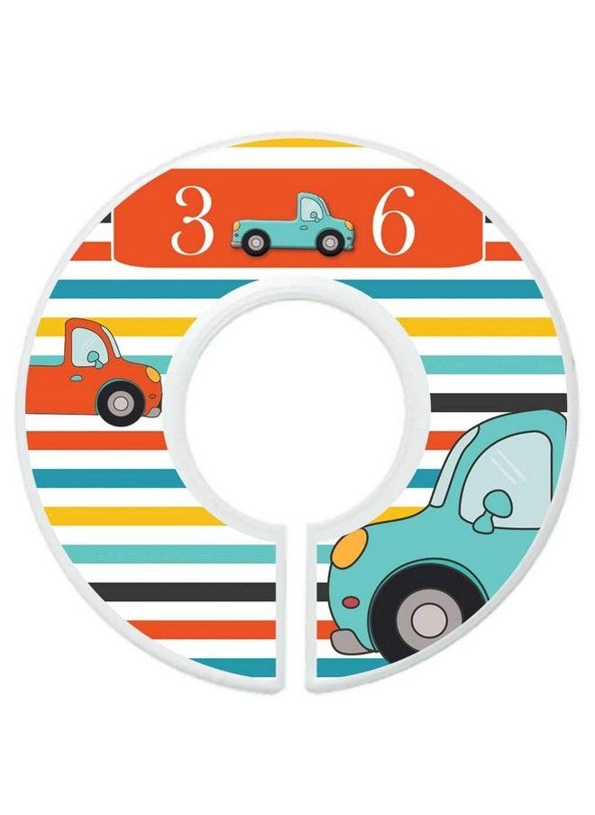 Mumsy Goose - Baby Boy Clothes Dividers Nursery Closet Dividers Cars And Trucks - Image 1