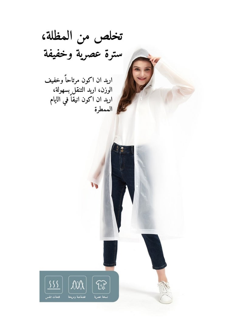 Jeebel - Transparent raincoat with waterproof hood, comfortable and high quality design - Image 1