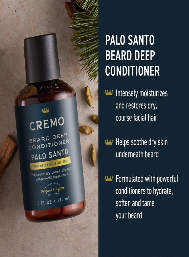 Cremo Palo Santo 2n1 Beard Wash & Softener +Deep Conditioner + Oil Set for Medium to Long Beards - Image 3