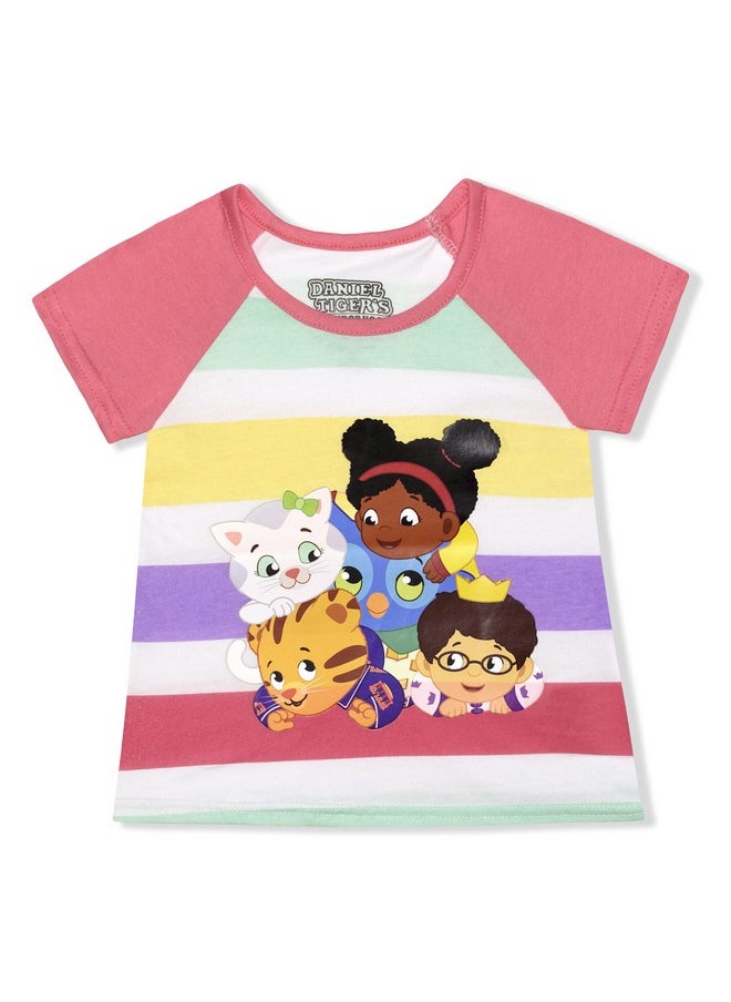 Daniel Tiger's Neighborhood Girls Short Sleeve Shirt for Toddlers - Pink/White - pzsku/Z1BCD1BE3ED292997D873Z/45/_/1740982804/421b3690-9225-4d03-ae76-bf3f0af65d79