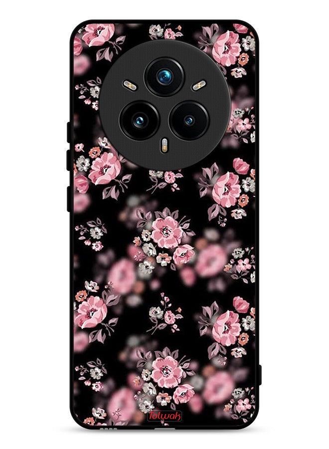Tolwak Realme 14 Pro Plus 5G Protective Case Cover Portrait Flowers Pattern