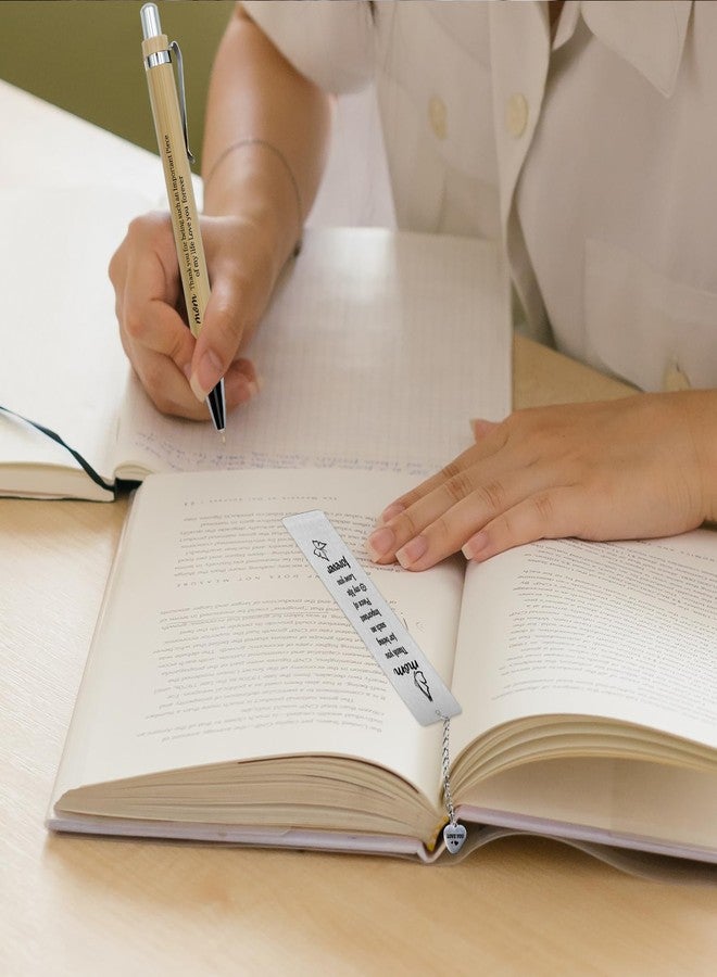 هدايا عيد الأم - هدايا مميزة لمحبي الكتب، هدايا عيد الأم للأم، طقم قلم وفاصل كتب معدني، هدايا عيد ميلاد للأم، هدايا للأم من ابنتها، هدايا للأم في عيد الميلاد - Image 5
