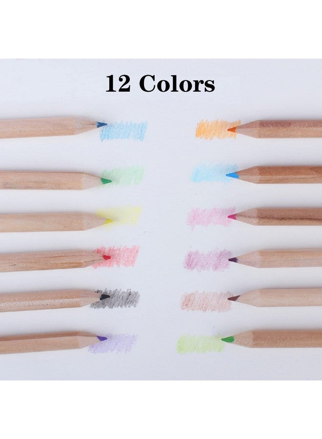 Tergy 20 Packs Mini Colored Pencils with Sharpener in Tube Portable Drawing Colored Pencils for Kids Art Cartoon Pencils for Kids Adults Writing Sketching Painting,12 Colors in Tube - Image 3