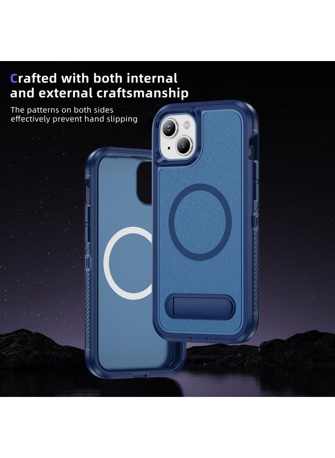 Zaboon Case For iPhone 13 Guard MagSafe Holder Matte PC Hybrid TPU Phone Case - Image 3