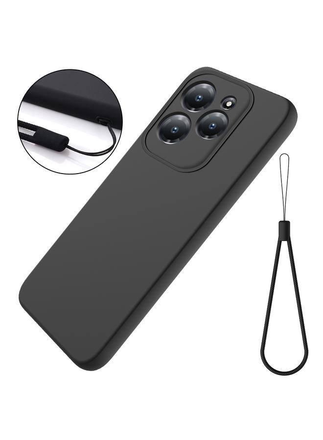 جرين تايجر جراب لهاتف Infinix Hot 40 / Hot 40 Pro بلون سادة من السيليكون السائل المقاوم للسقوط مع تغطية كاملة - Image 2