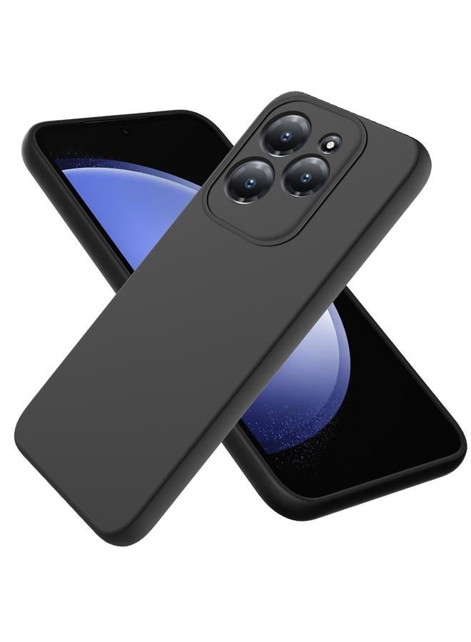 جرين تايجر جراب لهاتف Infinix Hot 40 / Hot 40 Pro بلون سادة من السيليكون السائل المقاوم للسقوط مع تغطية كاملة - Image 1