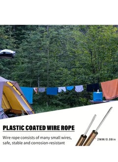 Lavish Washing Line Rope, Strong Steel Core Laundry Clothes Lines, Rot, Mould & Weather Resistant Thick Strong Plastic PVC Cover Garden Outdoor (20m) With 20 Metal Clips  - Image 5