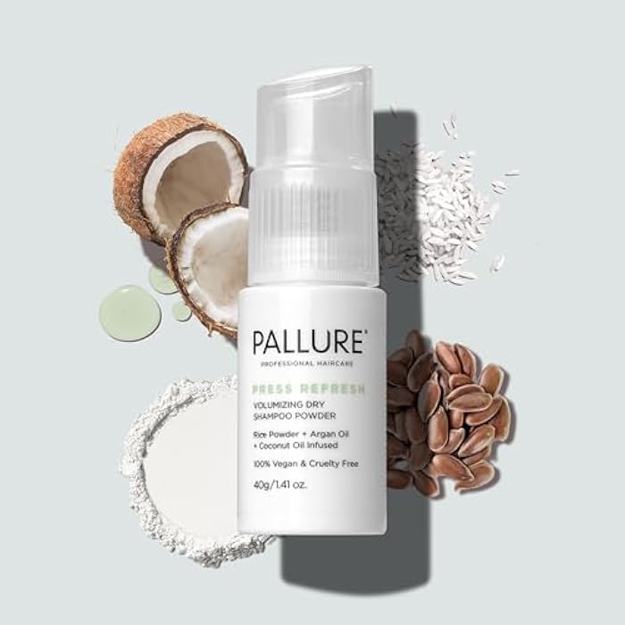 Pallure Press Refresh Volumizing Dry Shampoo Powder – Oil Absorbing, Adds Volume & Texture, No Residue, Hydrating, Non-Aerosol, Salon-Quality, 1.41 oz - Image 2