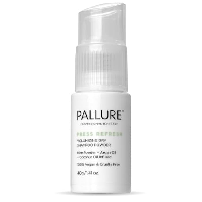 Pallure Press Refresh Volumizing Dry Shampoo Powder – Oil Absorbing, Adds Volume & Texture, No Residue, Hydrating, Non-Aerosol, Salon-Quality, 1.41 oz - Image 1