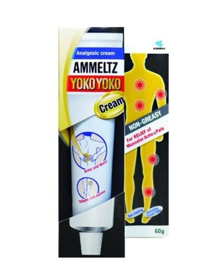 VIRAVIN HOUSEWARE AMMELTZ YOKO YOKO Analgesic Cream, Medical Grade Pain Relief, Non-Greasy Formula, Anti-inflammatory, 60g Tube, White Liquid Gel - Image 3