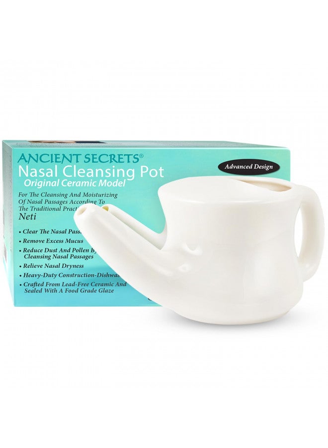 ANCIENT SECRETS Ancient Secrets Ceramic Nasal Cleansing Pot, 1 Neti Pot  - Image 2