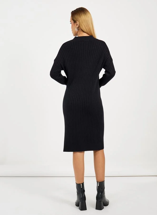 Styli Ribbed Knit Dress