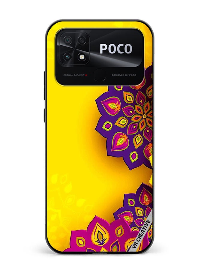 VR CREATIVE Protective Case Cover For Xiaomi Poco C40 Flower Design Multicolour - Image 1