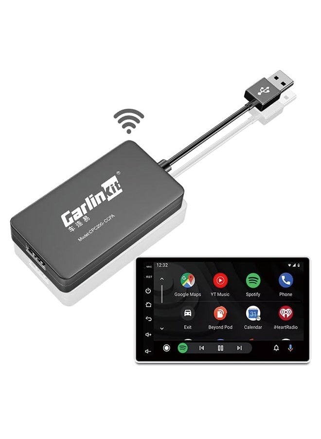 Carlinkit - CarlinKit Wireless CarPlay Car Adapter for Android Car Radio,Wireless Android Auto & Apple CarPlay 2 in 1 Dongle-Low Power Consumption,Support Plug & Play,Screen Mirroring,OTA Update,Google Maps etc - Image 1