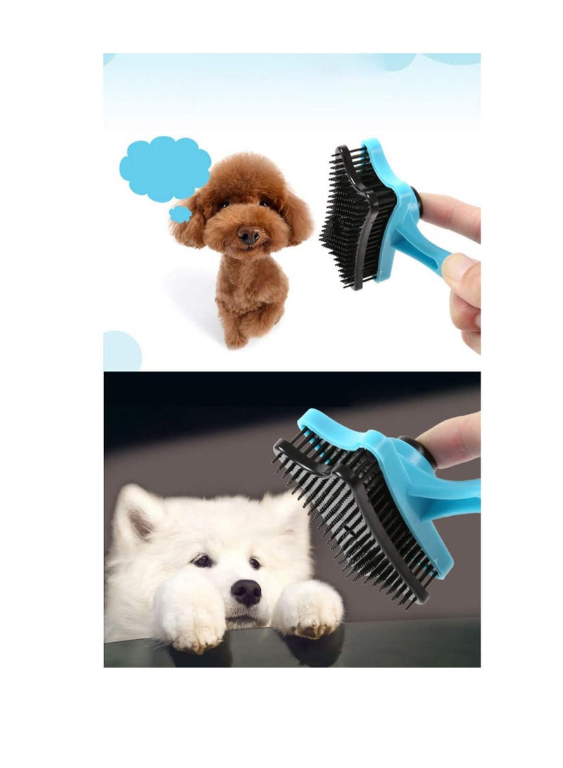 Pet Supplies Comb For Dogs Pet Cat Fur Hair Grooming Cat Comb Dog Hair Shedding Hair Tool Brush Products for Animals Blue - Image 5
