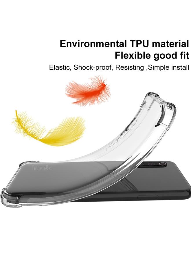 Green Tiger iPhone 13 mini IMAK All inclusive Shockproof Airbag TPU Phone Case with Screen Protector Transparent Black - Image 3