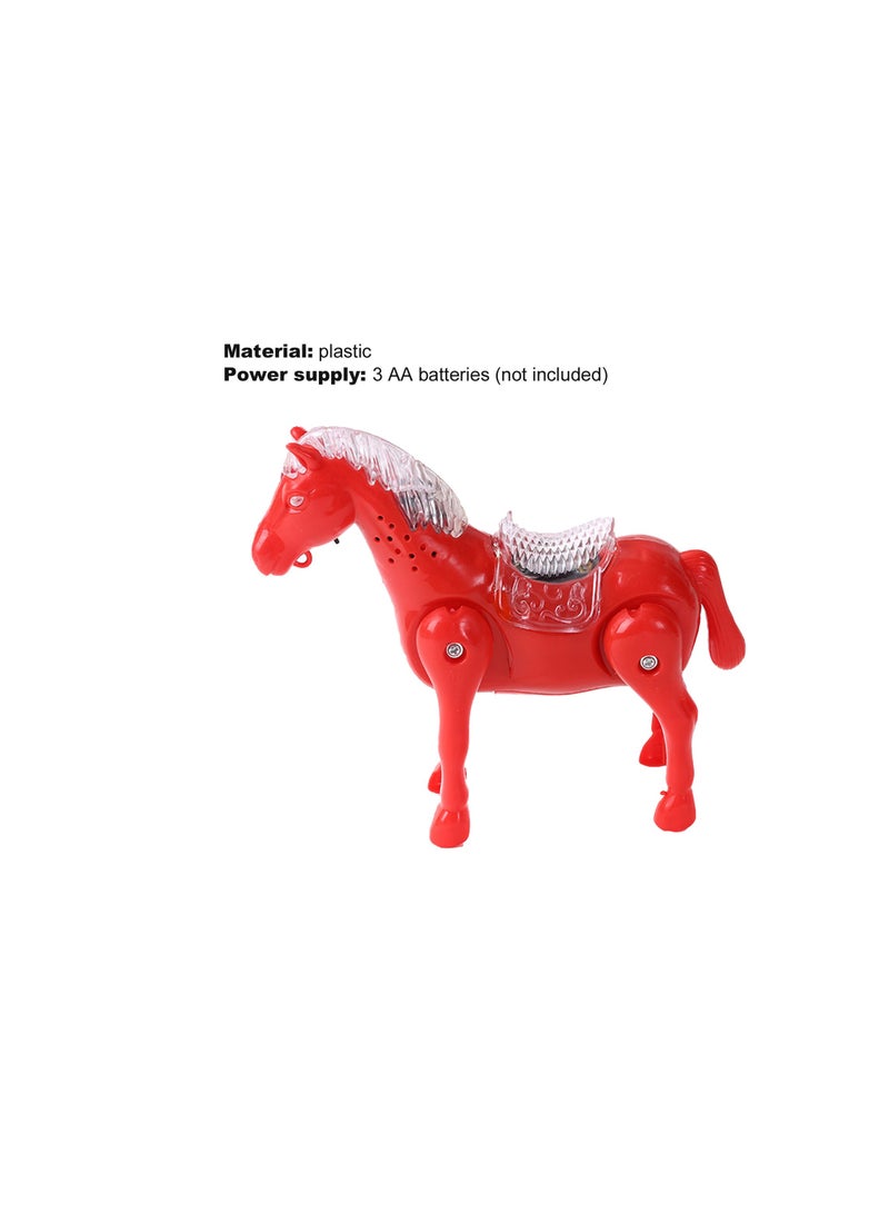 Electric Music Walking Horse Toy – Interactive Parent-Child LED Light Glow Electronic Pet, Battery Operated Kids Toy - Image 3