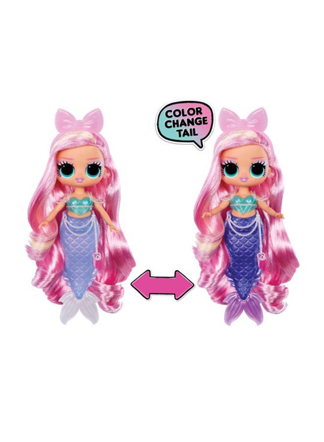 L.O.L. SURPRISE! Tweens Mermaid Doll Lola Waves with Color Change Tail & Fin, Pearl Belt, Headband, Stylish Accessories, Movable Doll Waist, Pose & Play Bath Time Mermaid Collectible Toy  - Image 4