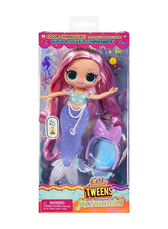 L.O.L. SURPRISE! Tweens Mermaid Doll Lola Waves with Color Change Tail & Fin, Pearl Belt, Headband, Stylish Accessories, Movable Doll Waist, Pose & Play Bath Time Mermaid Collectible Toy  - Image 1