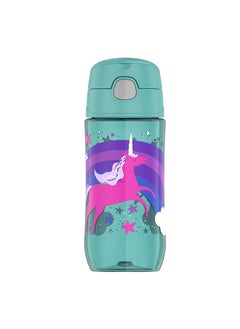 THERMOS Thermos Funtainer Plastic Kids Unicorn Bottle 470Ml, Gp4042Un, Plastic Hydration Bottle With Lid, Plastic Bottle, Water Bottle  - Image 1