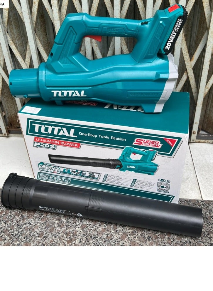 TOTAL Super Total 20V Lithium-Ion Cordless Leaf Blower - 15000 RPM, 8.5m³/min Air Volume, 115km/h Max Air Speed, Includes 2.0Ah Battery & Charger, Perfect for Home & Outdoor Cleanup TABLI203235  - Image 3