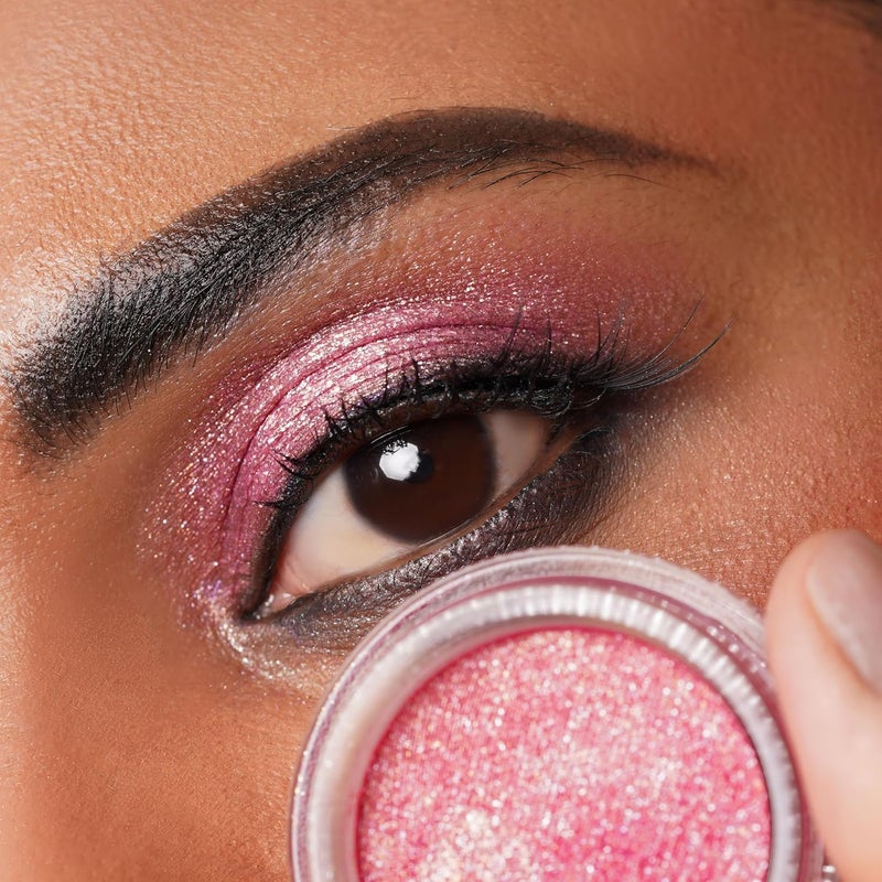 Oulac Cream Eyeshadow Glitter Pink Eyeshadow Holds Makeup For 12 Hours Waterproof and Sweatproof Crease Resistant Vegan 06g Pink Star 10 - Image 3