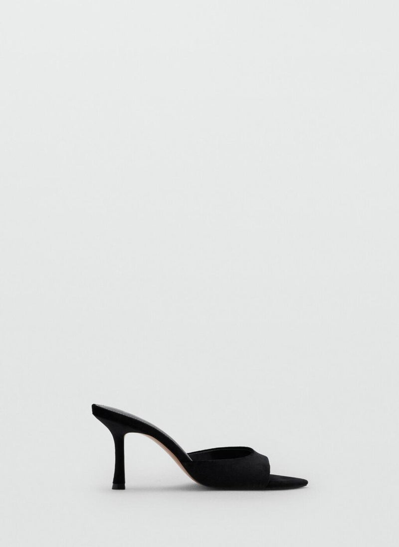 MANGO Velvet heel sandals - Image 1