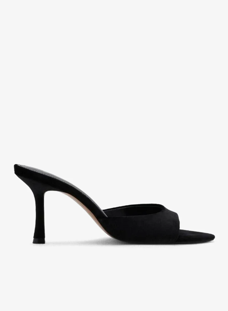 MANGO Velvet heel sandals