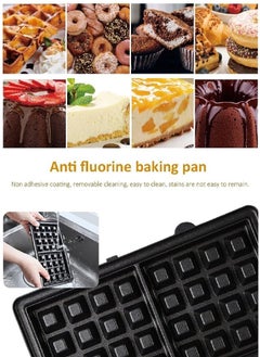 DSP DSP 4 in 1 Pastry Maker 750W KC1131 Four removable plates: waffle, nuts, donuts, shells Phenolic outer shell Stainless steel plate Power switch indicator Overheat protection Aluminum plate with non-stick coating With safety lock  - Image 5