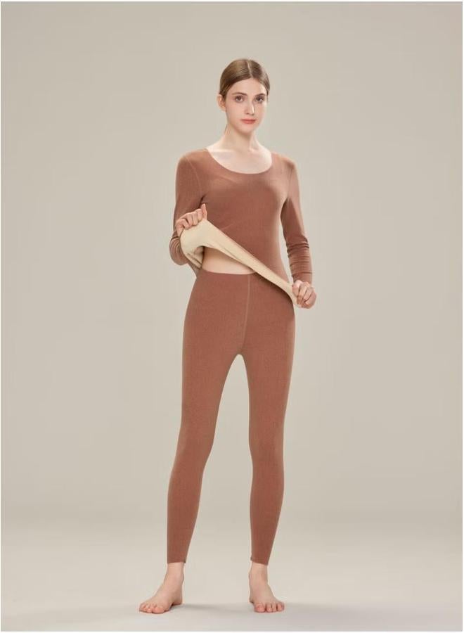 Trackless Mulberry Silk Thermostatic Warm Long Johns Suit