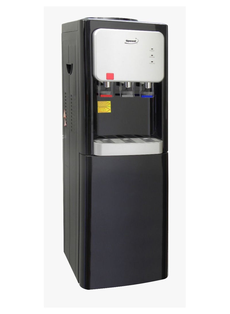 سبيد مبرد مياه مع خزانة ، ساخن وبارد ، 3 حنفية ، أسود × فضي اللون SP-60B - Image 1