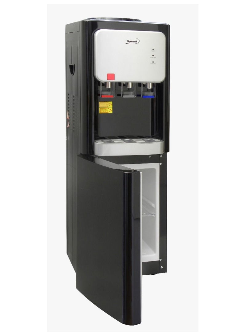 سبيد مبرد مياه مع خزانة ، ساخن وبارد ، 3 حنفية ، أسود × فضي اللون SP-60B - Image 2