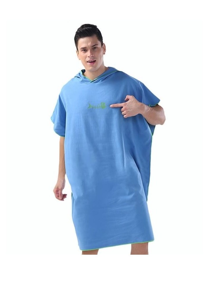 Generic - Beach Bathrobe Thickened Soft Material Quickly Absorbs Moisture Suitable for Men and Women Swimming Pool Beach Bathroom - Image 1