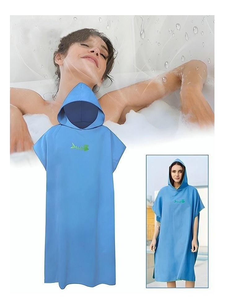 Generic - Beach Bathrobe Thickened Soft Material Quickly Absorbs Moisture Suitable for Men and Women Swimming Pool Beach Bathroom - Image 1