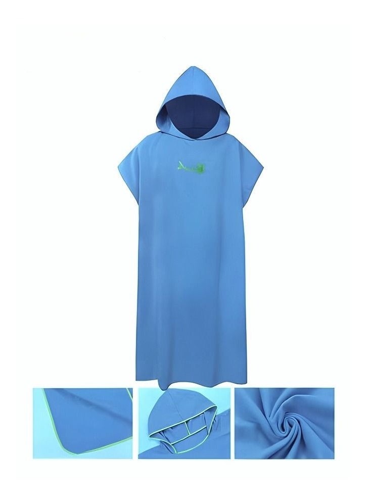 Generic - Beach Bathrobe Thickened Soft Material Quickly Absorbs Moisture Suitable for Men and Women Swimming Pool Beach Bathroom - Image 1