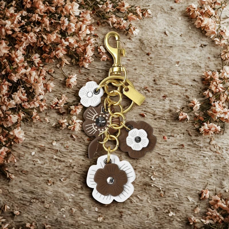 SALTY Pansy Flora Bag Charm | Key Ring for Handbags | Keyrings & Keychains | Travel Accessories | Ideal for Gifting | Gift for Diwali, Christmas, Marriage, Birthday - Image 5