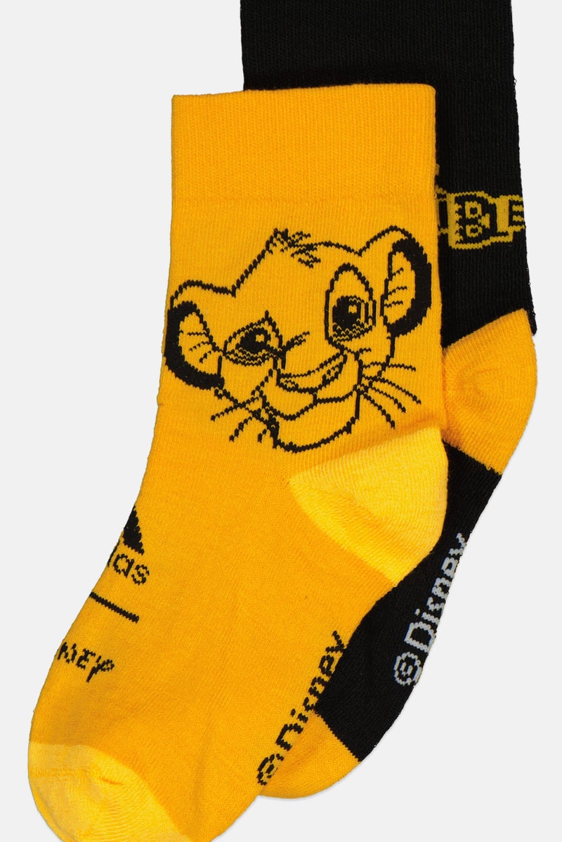 Adidas x Disney Kids Boy 2 Pair Brand Logo Ankle Socks, Multicolor - Image 2