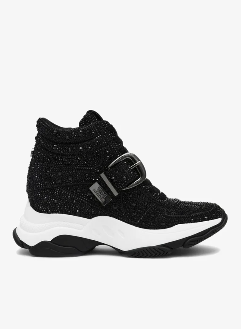 ستيف مادن Millstone Black Women's Sneakers