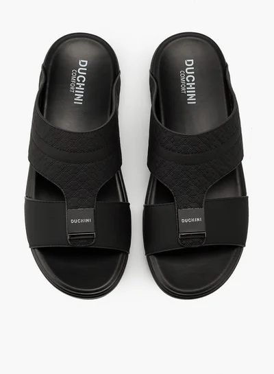 DUCHINI Men's Textured Arabic Slip-On Sandals