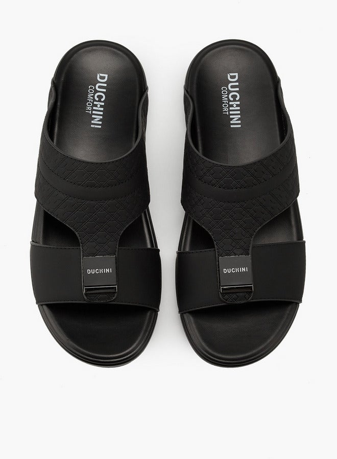 دوتشيني صنادل رجالية عربية سهلة الارتداء بنقوش - Image 2